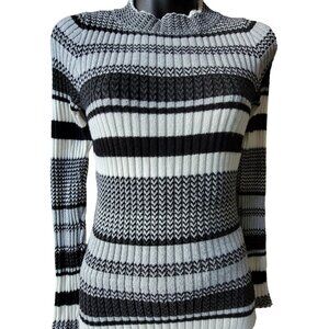 Romeo + Juliet Couture Womens Striped Knit Sweater Dress M